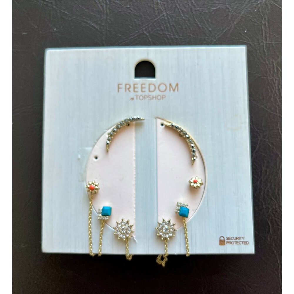 Topshop Three Pairs of Earrings Set